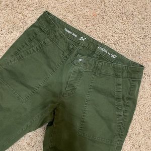Skinny Minni Gap Olive Green Khakis